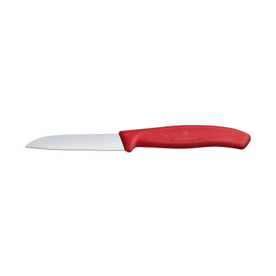 Victorinox Paring Knife Pointed Tip Straight Edge - Red
