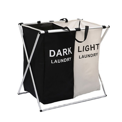 2 Compartment 120L Laundry Sorting Hamper with Removable Inserts