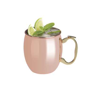 Bartender 530ml Moscow Mule Mug Smooth Copper Finish