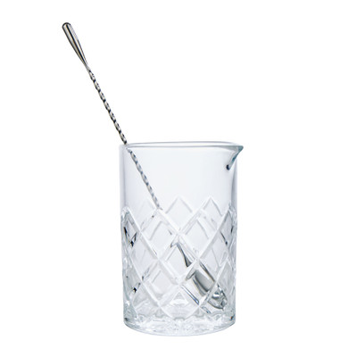 Davis & Waddell 600ml Cocktail Mixing Glass with Stirrer