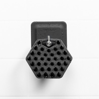 Tooletries The Beard Silicone Scrubber & Hook - Charcoal