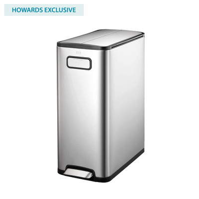 EKO Ecofly Butterfly Step Rubbish Bin with Wheels 20L+20L