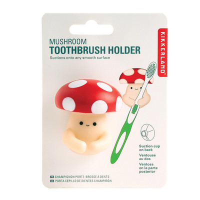 Kikkerland Mushroom Toothbrush Holder