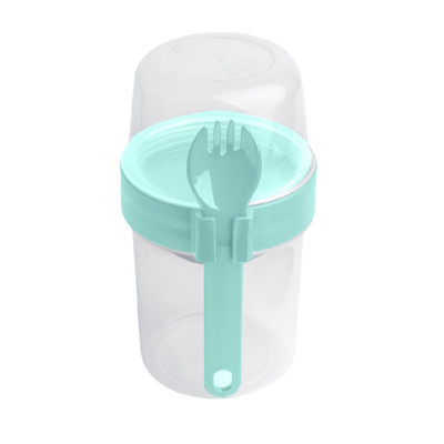 Lock & Lock To Go 2 Way Container with Fork - Aqua