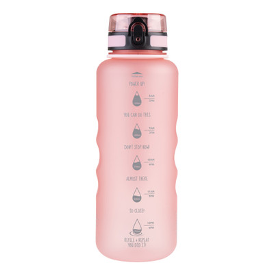 Oasis Tritan Motivational Sports Bottle 1.5L - Glow Pink