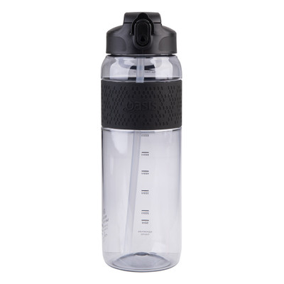 Oasis Tritan Sipper Sports Bottle 1L - Carbon Black