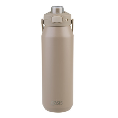 Oasis Capri Insulated Stainless Steel Drink Bottle 1L - Latte