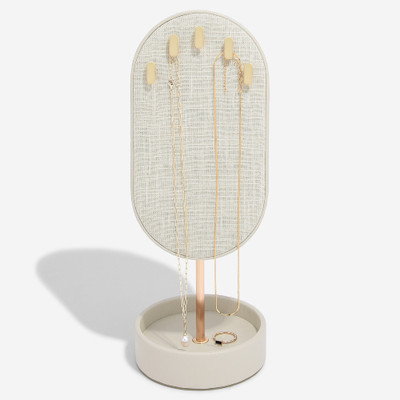 Stackers Tilted Necklace Display Stand - Oatmeal/Linen