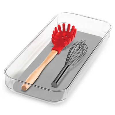 madesmart Wide Drawer Organiser Large - Clear