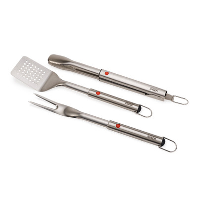 Joseph Joseph GrillOut 3-Piece BBQ Tool Set - Turner, Tongs & Fork