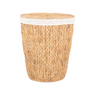 Howards Water Hyacinth Arrow Weave Laundry Hamper - Round
