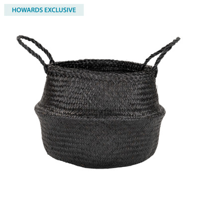 Howards Seagrass Belly Basket - Black