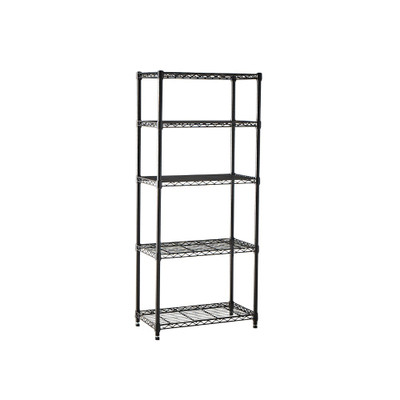 easy-build 5 Shelf Unit 150cm - Black