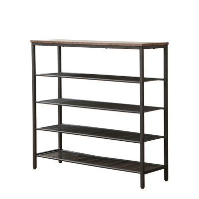 Williamsware 5 Tier Shoe Rack - Dark Wood