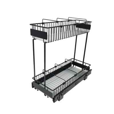 Williamsware 2 Tier Gliding Baskets 15/20cm - Black