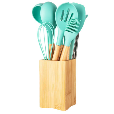 Bamboo Utensil Holder