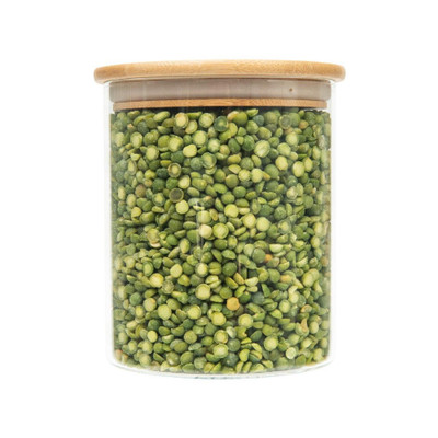 Glass Jar 1L with Bamboo Lid - Round