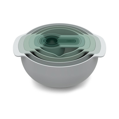 Joseph Joseph Nest Plus 9-Piece Cooking Bowl Set - Sage Green