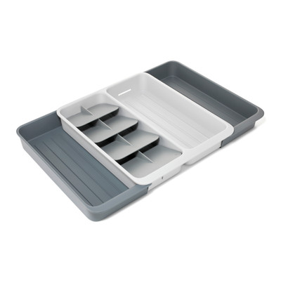 Joseph Joseph DrawerStore Expanding Gadget, Utensil & Cutlery Tray - Stone