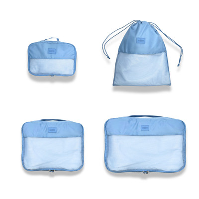 Globite Travel Packing Cubes 4 Pack - Blue