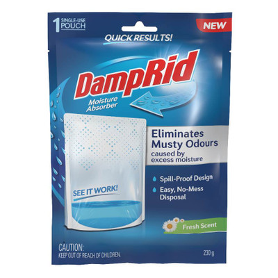 DampRid Moisture Absorber Single Use Pouch 230g - Fresh Scent