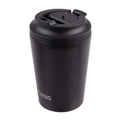 Oasis Stainless Steel Insulated Coffee Cup 360ml - Black