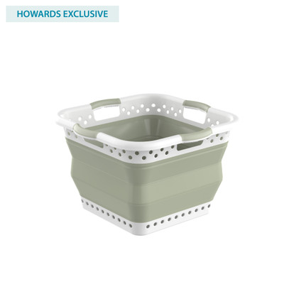 Howards Square Collapsible Laundry Basket 45L