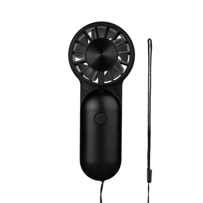 Kikkerland Rechargeable Mighty Mini Fan - Black