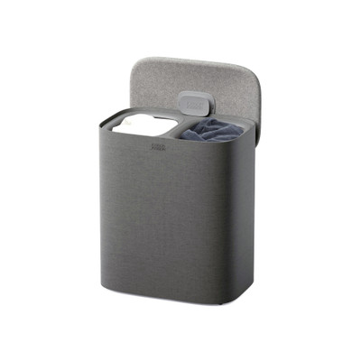 Joseph Joseph Tota 2 Twin 90L Separation Laundry Basket - Forest Grey