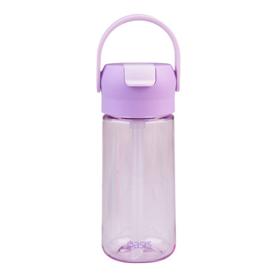 Oasis Flip'N'Sip Tritan Kids Drink Bottle 460ml - Lavender