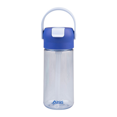 Oasis Flip'N'Sip Tritan Kids Drink Bottle 460ml - Blue
