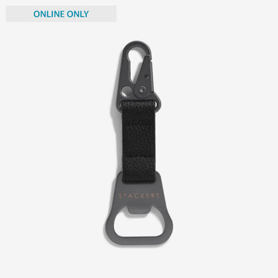 Stackers Bottle Opener Keyring - Black