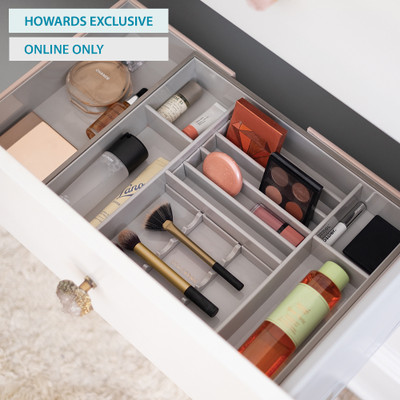 Stackers Expandable Drawer Slider Makeup Organiser - Blush
