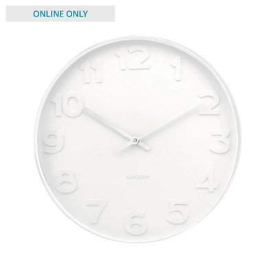 Karlsson 38cm Wall Clock - Mr White