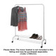 Regular Garment Rack - White | Howards Storage World