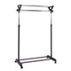 Howards Extendable Garment Rack With Top Shelf | Howards Storage World