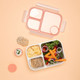 Lock & Lock To Go Bento Box 980ml - Pink | Howards Storage World