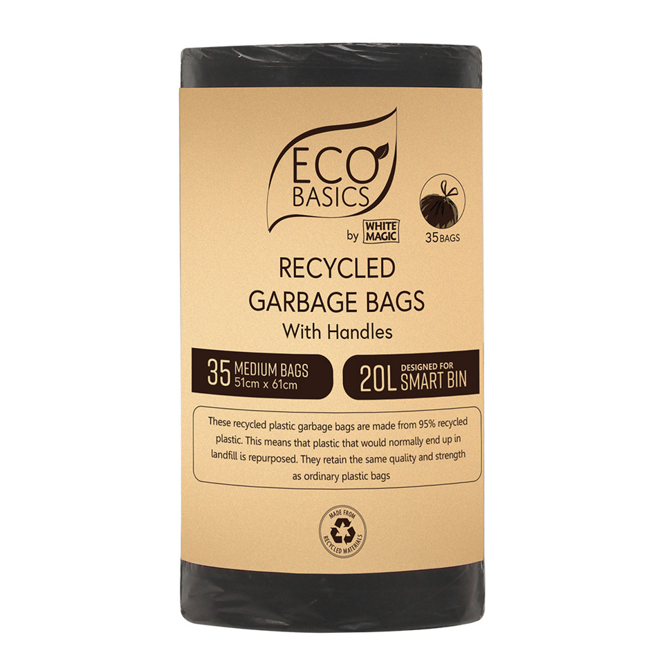 Howards 2 x 20L Twin PullOut Rubbish Bin White Howards Storage World