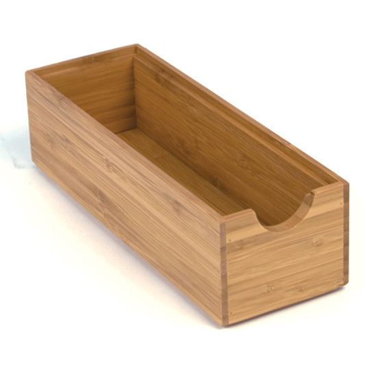 stackable bamboo drawer organizers