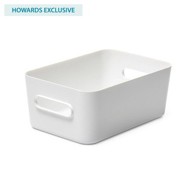 SmartStore Compact Storage Box Medium - White | Howards Storage World