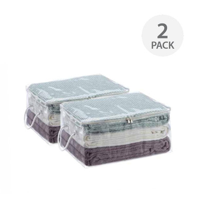 Howards Slim Small Storage Bags 2 Pack - Clear