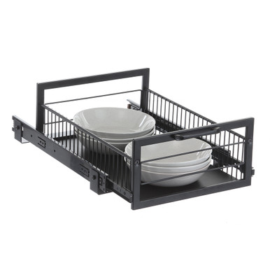 Williamsware Pull Out Wire Basket 39 5cm Black Howards Storage World williamsware-pull-out-wire-basket-39-5cm-black-howards-storage-world
