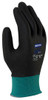 North® by Honeywell Size 9 NorthFlex Oil Grip 13 Gauge Cut Resistant Black Nitrile Palm Coated Work Gloves With Dark Green Seamless Nylon Liner And Knit Wrist