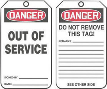 A81MDT246PTP Area Protection Safety Labels & Tags Accuform Signs MDT246PTP