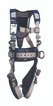 DBI-SALA® Small ExoFit STRATA Construction Style Harness With Aluminum Back And Side D-rings, Duo-Lok Quik Connect Buckles, Waist Pad And Belt