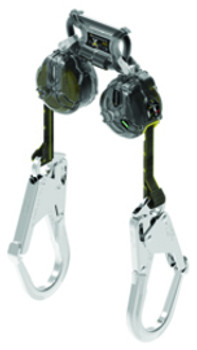 MSA 6' Latchways Mini Twin-Leg Self-Retracting Lanyard With AL36CL Snaphooks And Twin-Link Connector