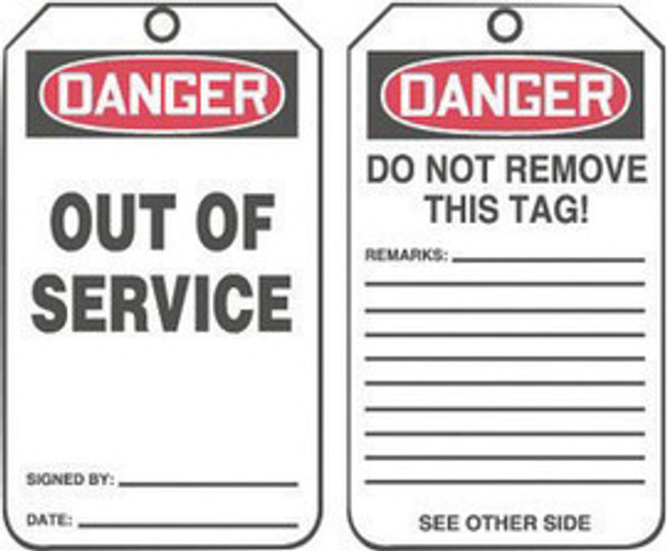 A81MDT246CTP Area Protection Safety Labels & Tags Accuform Signs MDT246CTP