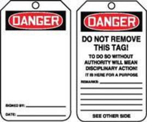 A81MDT185PTP Area Protection Lockout & Tagout Accuform Signs MDT185PTP