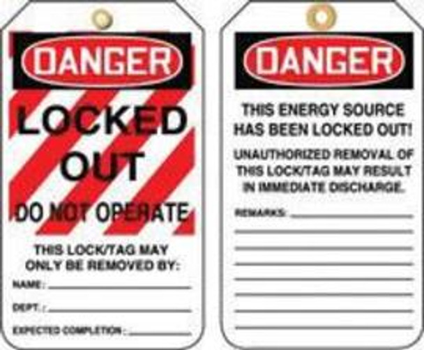 A81MLT407PTP Area Protection Lockout & Tagout Accuform Signs MLT407PTP