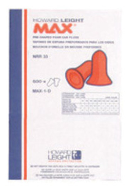 HLIMAX-1-D Hearing Protection Earplugs Honeywell MAX-1-D